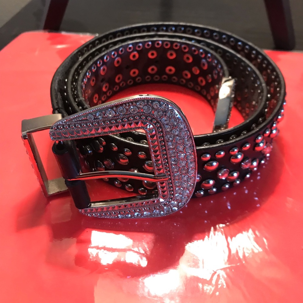 Genuine Black Leather Belt size M-L